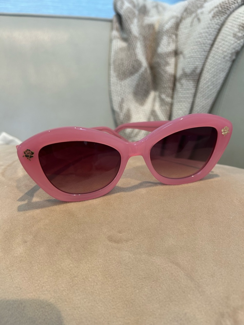 Pink LoveShackFancy Sunglasses